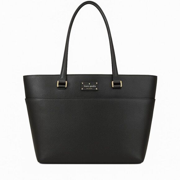 Kate Spade Grove Street Margareta Black Leather Tote | Zip Shoulder Bag | Large - Picture 1 of 16